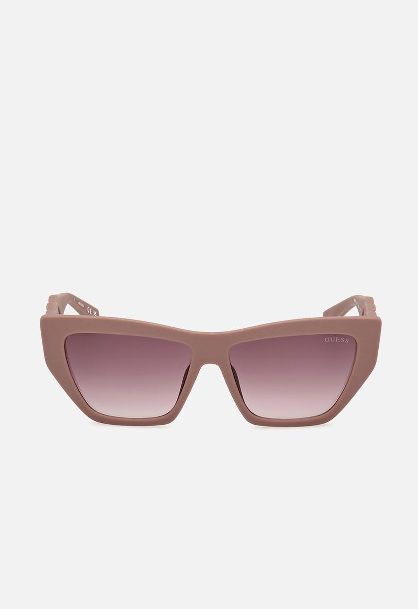 GUESS - Cat Eye Shape Sunglasses 56mm- Matte Beige