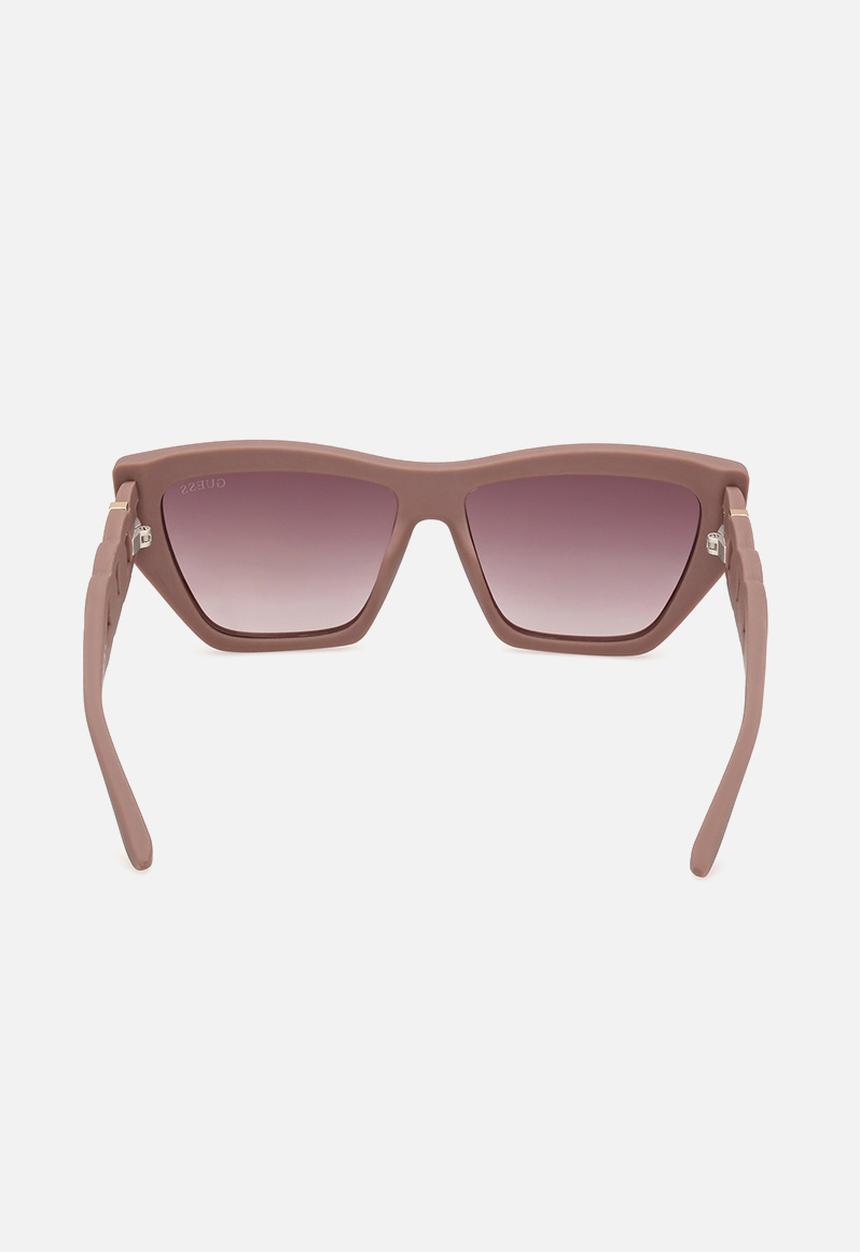 GUESS - Cat Eye Shape Sunglasses 56mm- Matte Beige