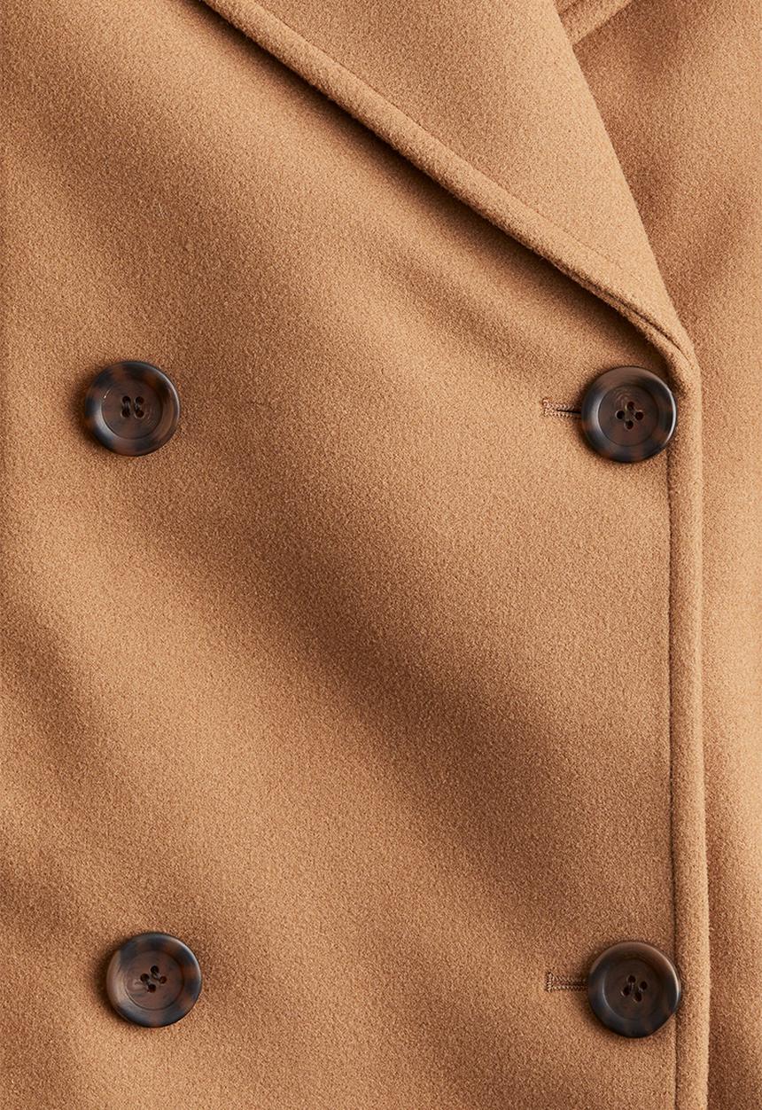 H&M - Pea coat - dark beige
