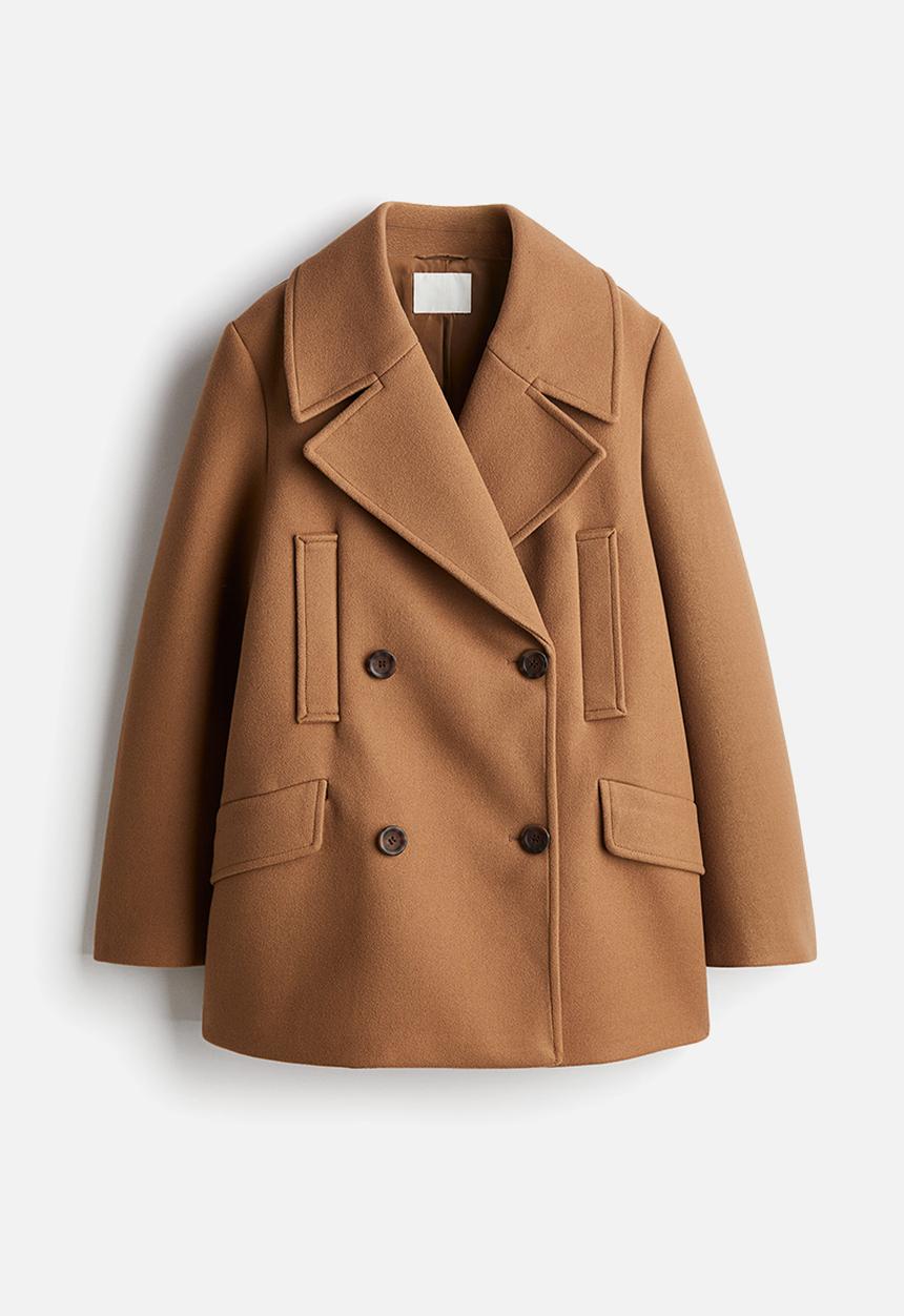 H&M - Pea coat - dark beige