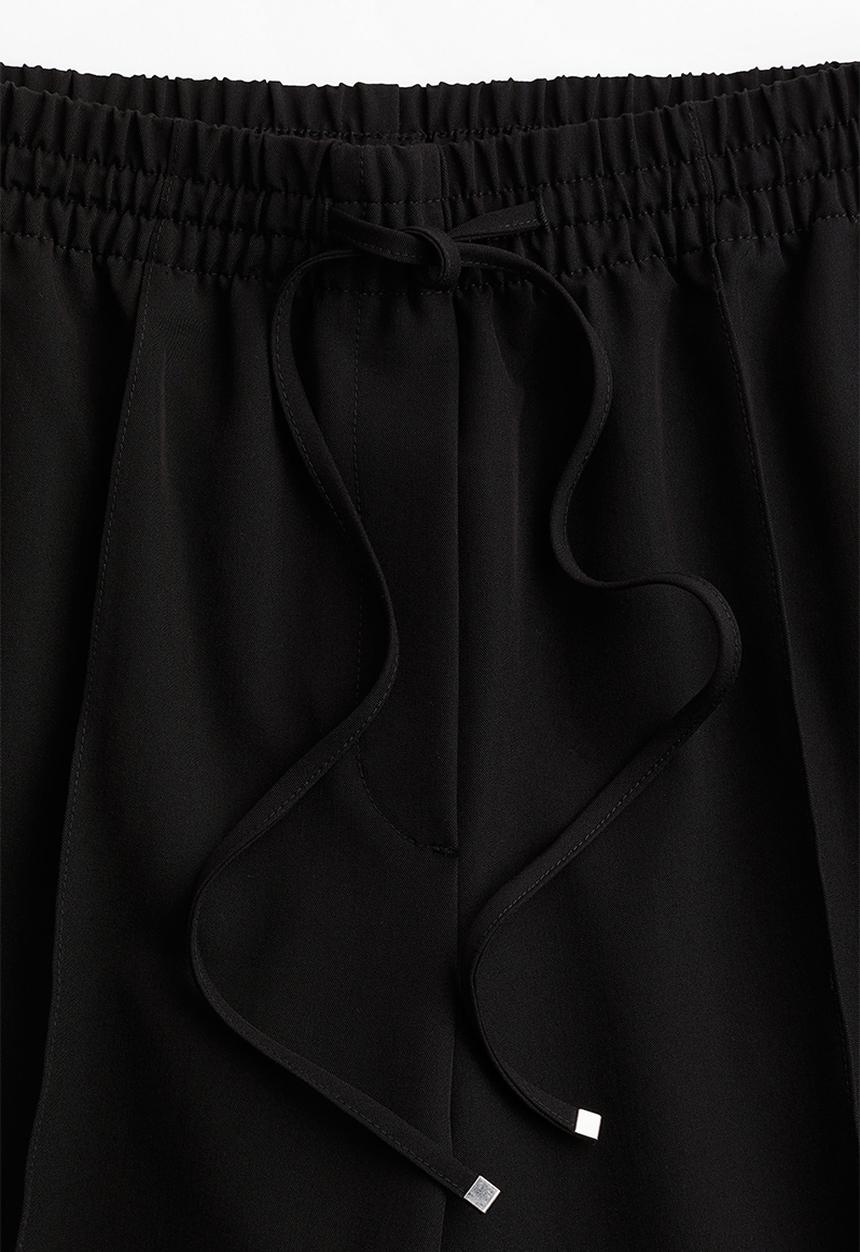 H&M - Tailored drawstring trousers - black