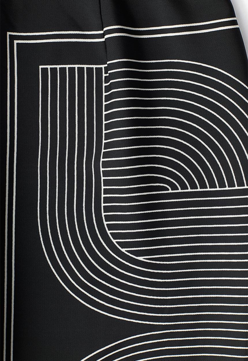 H&M - Wide trousers - black patterned
