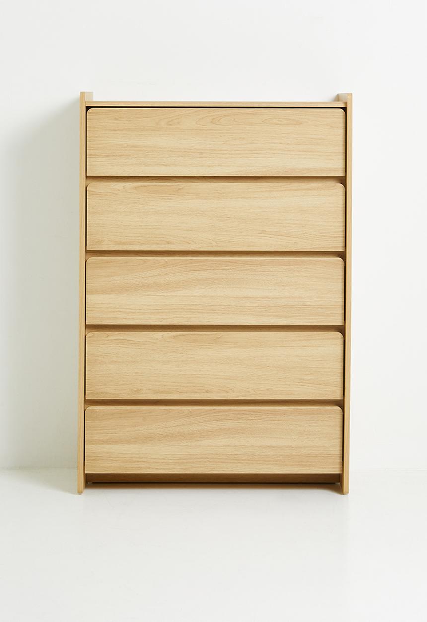 Sixth Floor - Eco 5 drawer chest - natural