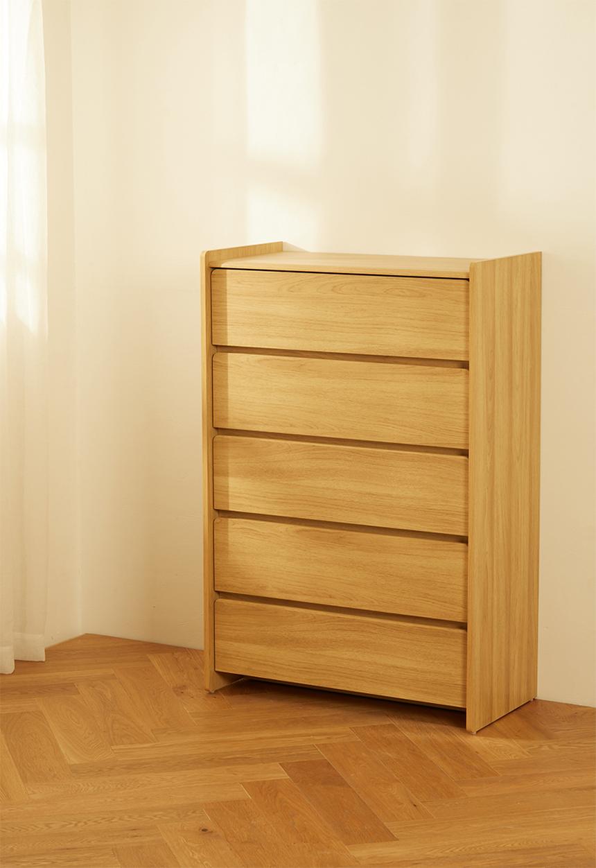 Sixth Floor - Eco 5 drawer chest - natural