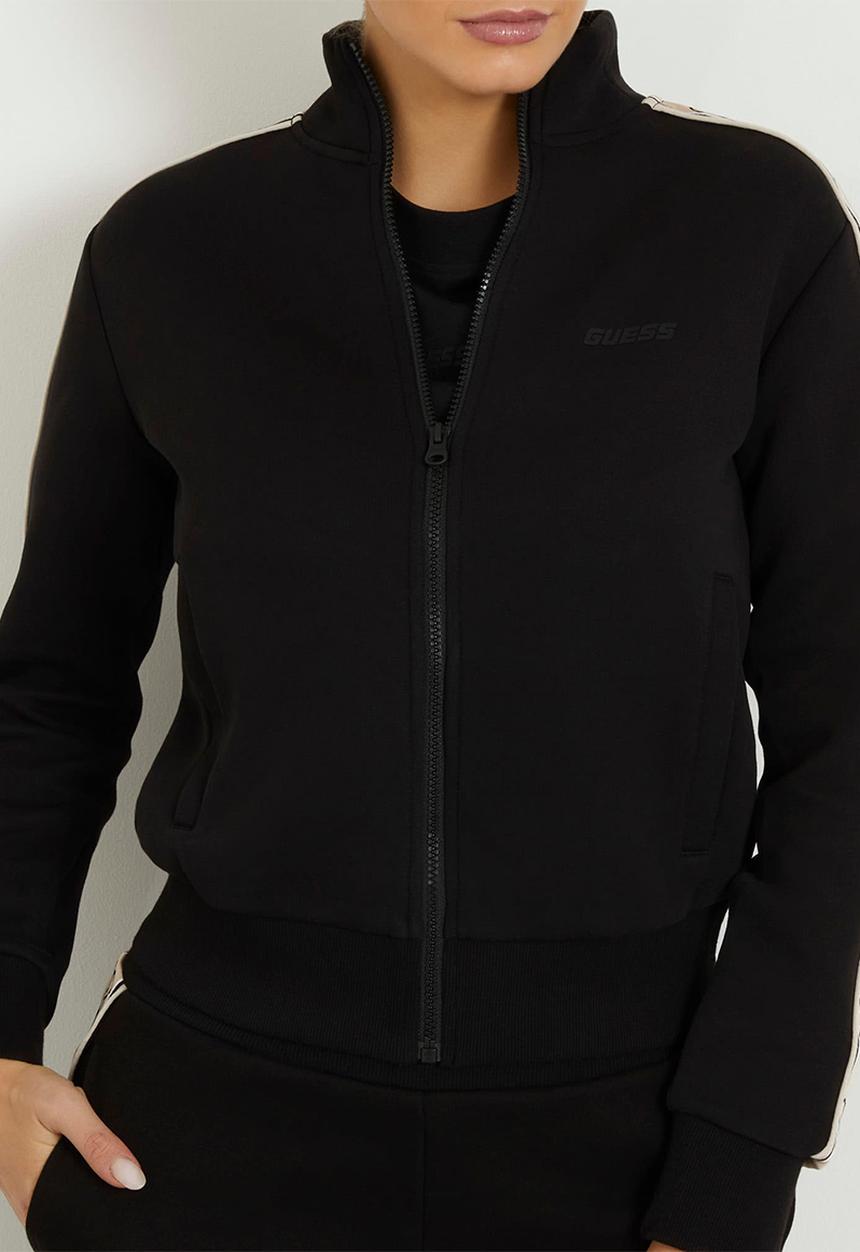 GUESS - BRITNEY Full Zip Sweatshirt - Jet Black