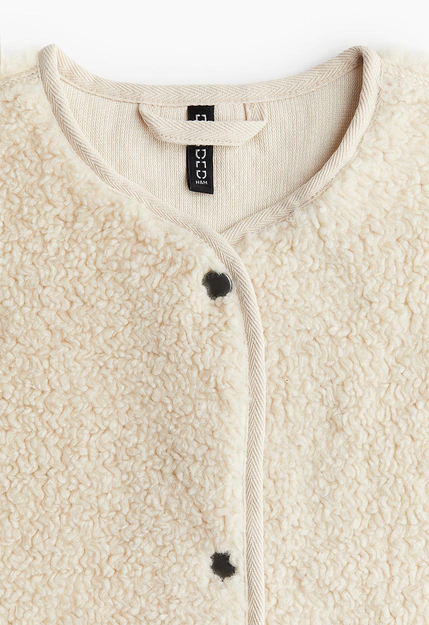 H&M - Teddy jacket - beige