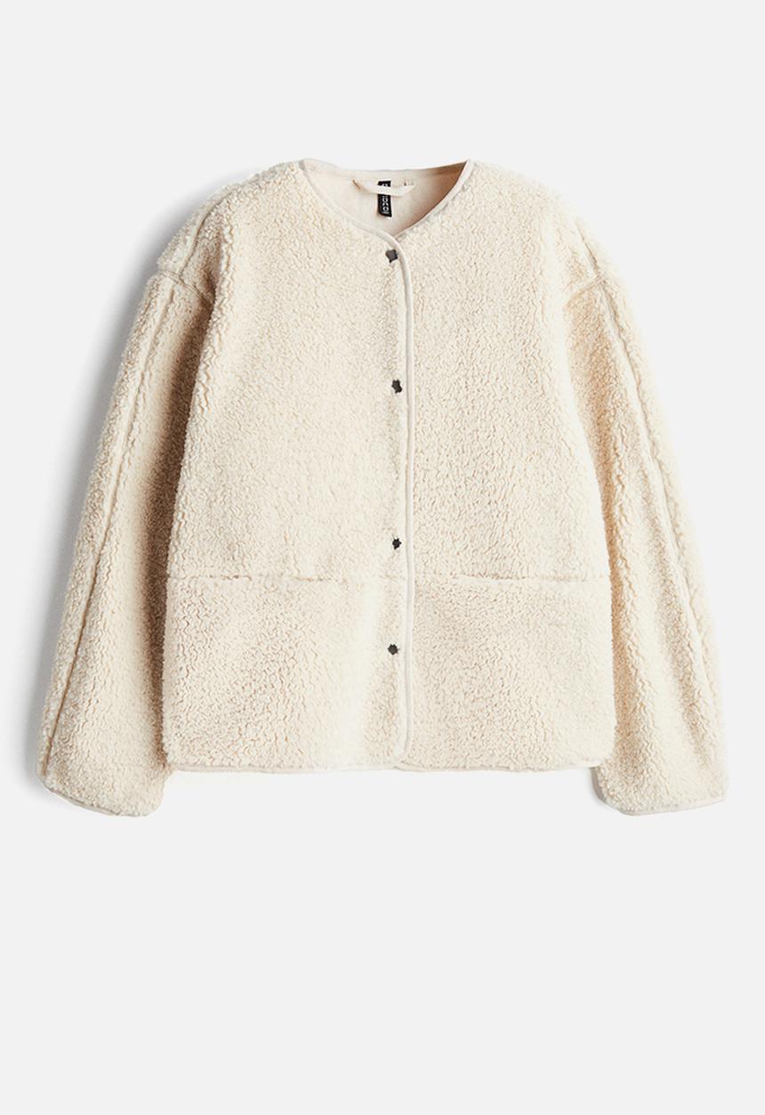 H&M - Teddy jacket - beige