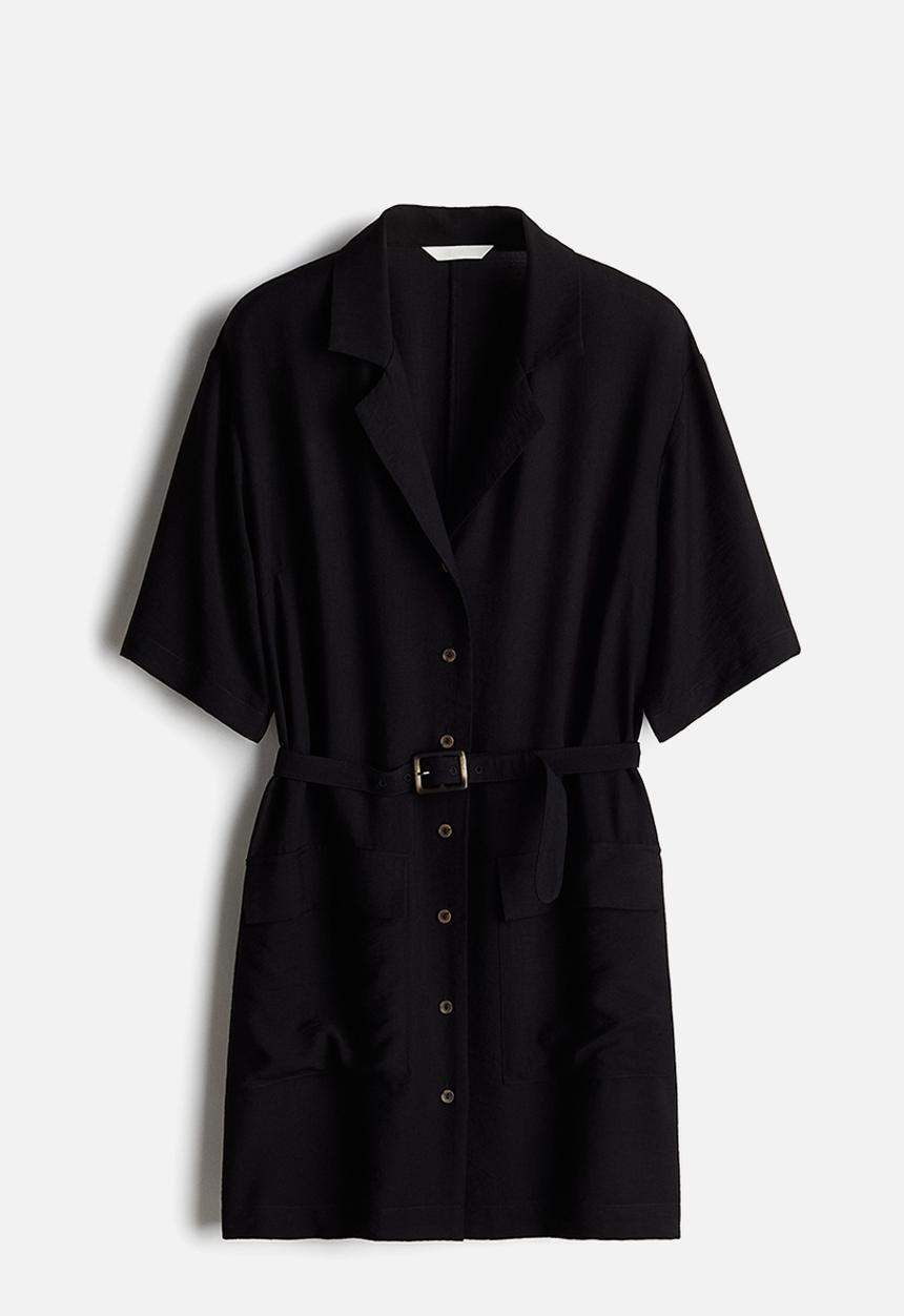 H&M - Belted cargo dress - black