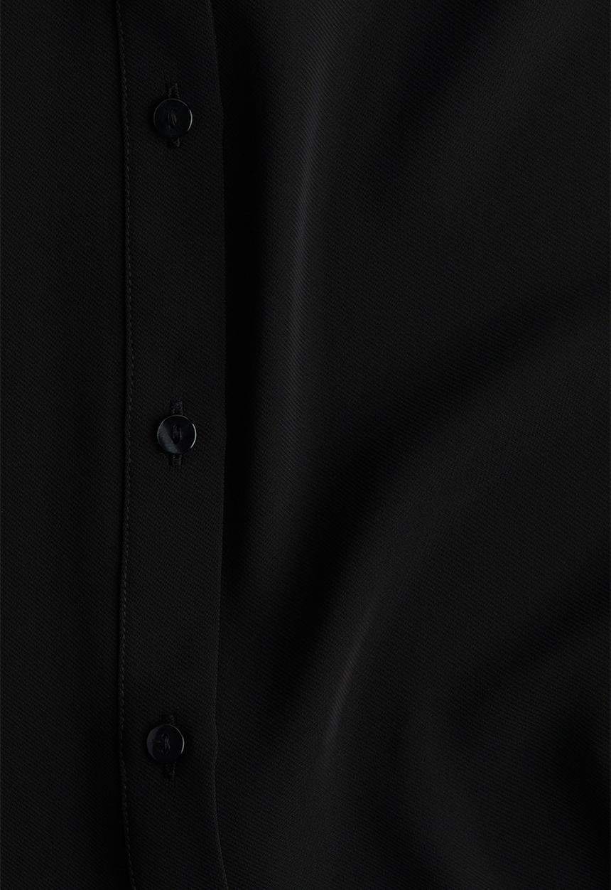H&M - Frill-trimmed blouse - black