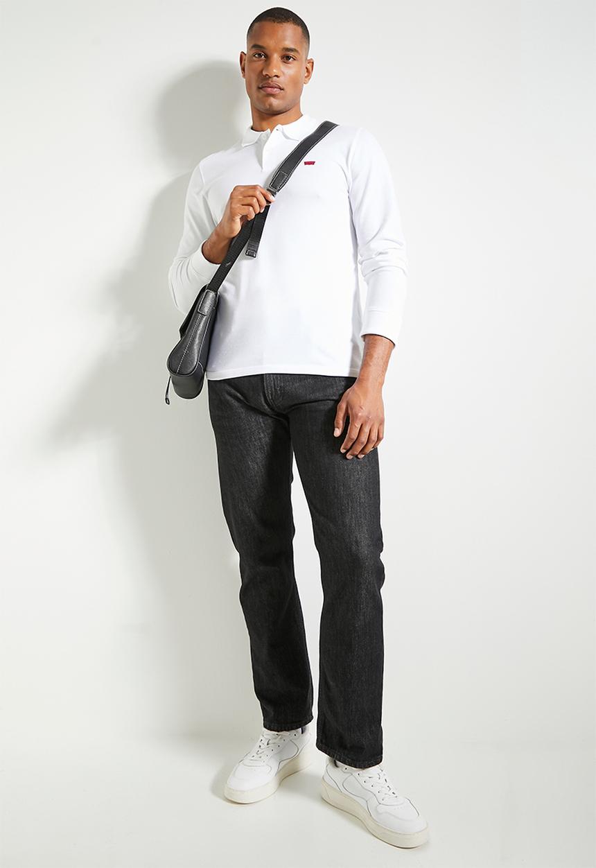 Levi’s® - Long sleeve slim housemark polo - bright white