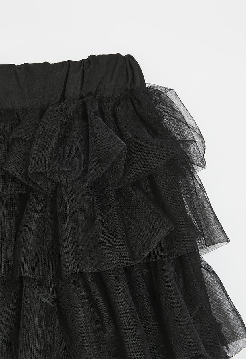 Pop Candy - Tiered tutu skirt - black