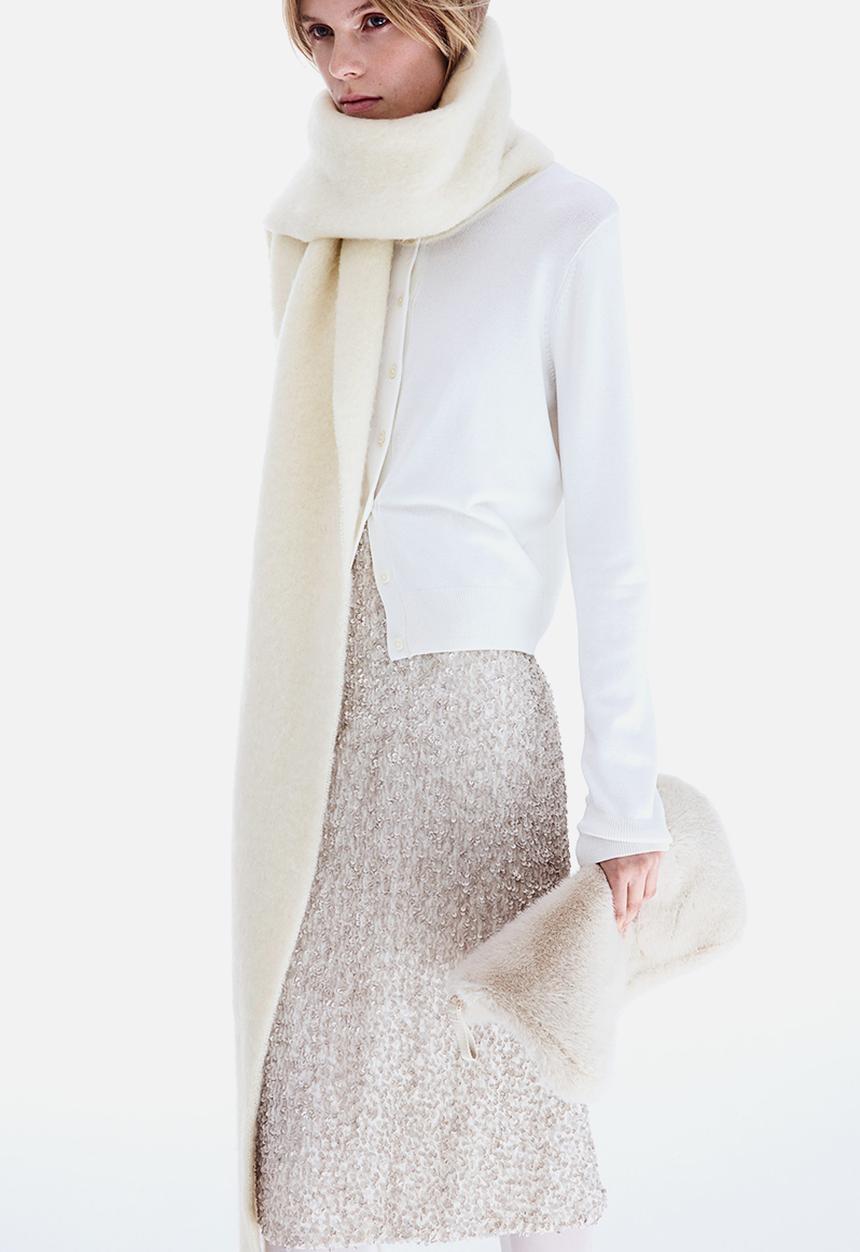H&M - Scarf - cream
