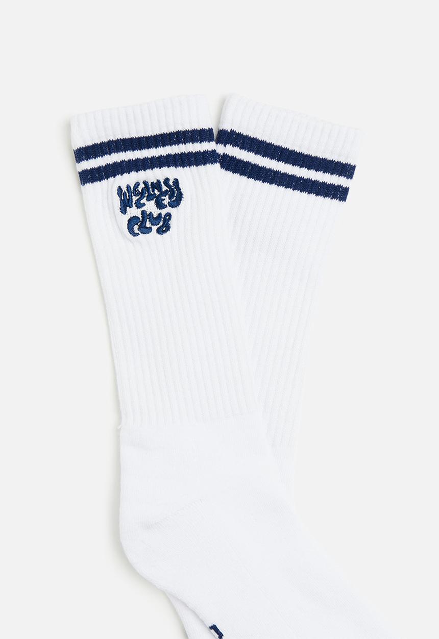 Cotton On - Active Tube Sock - White/ Heritage Blue Bubble Wc
