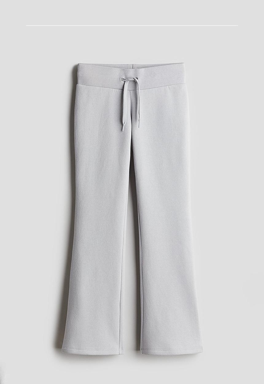 H&M - Flared joggers - light grey