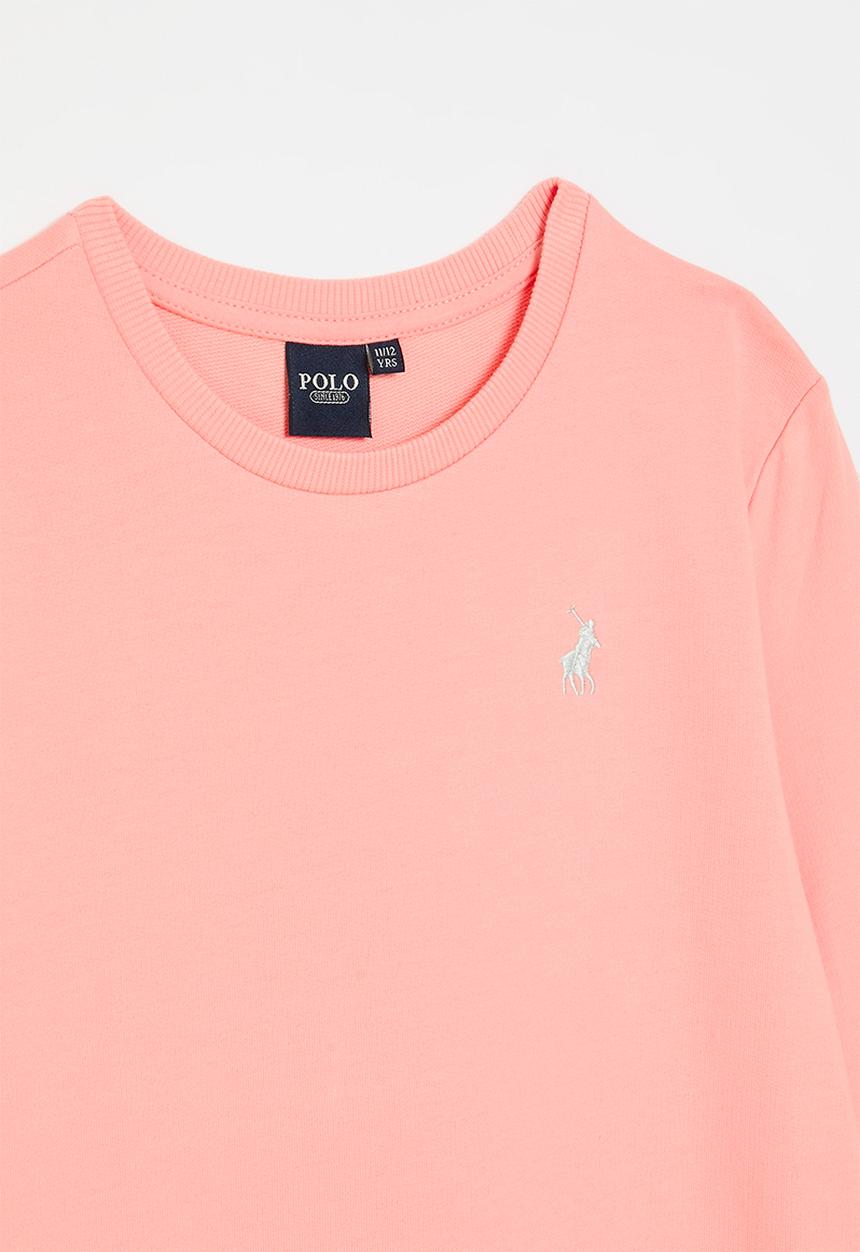 POLO - Girls harper long sleeve dress - peach