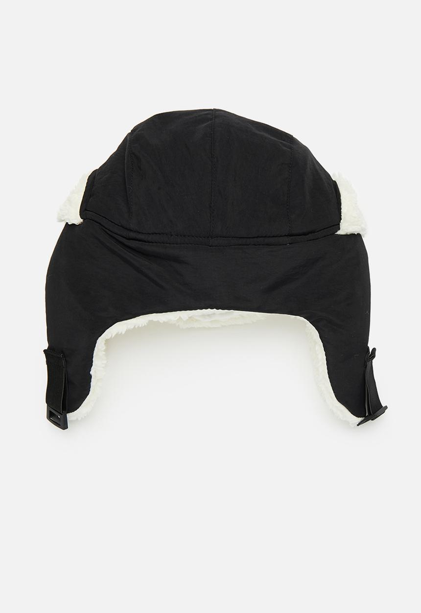 Pop Candy - Shearling hat-black