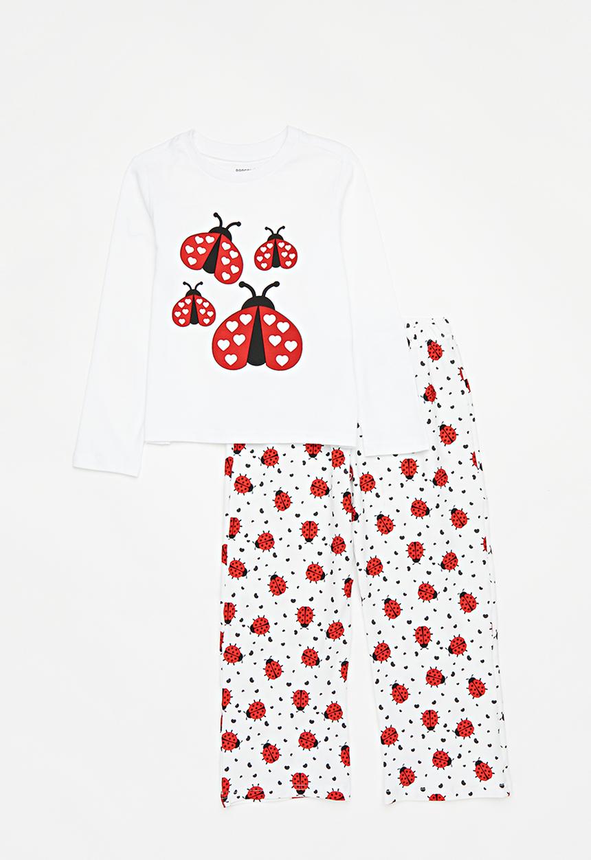 Pop Candy - Pj set - white & red