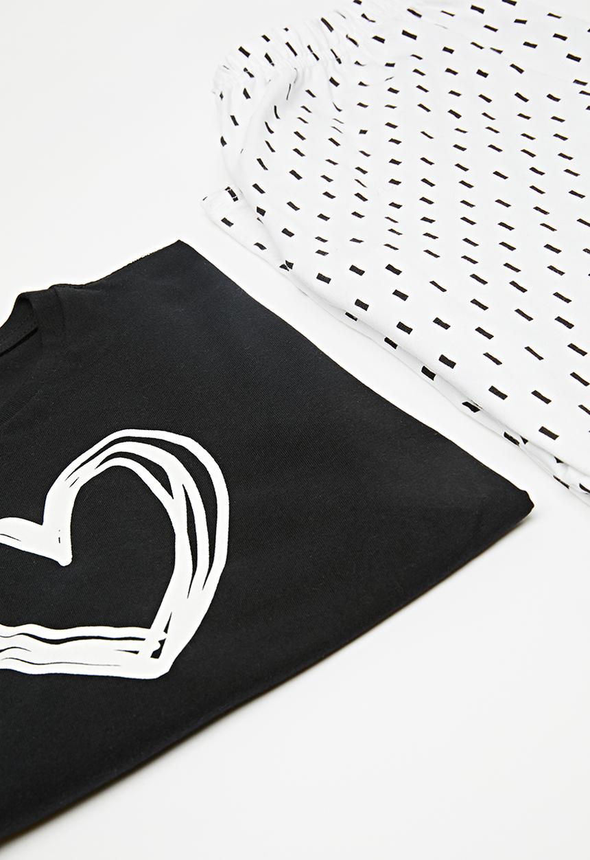 Pop Candy - Pj set - black & white