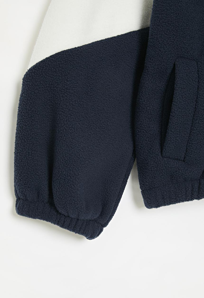 Pop Candy - Colour block sweater - blue & white