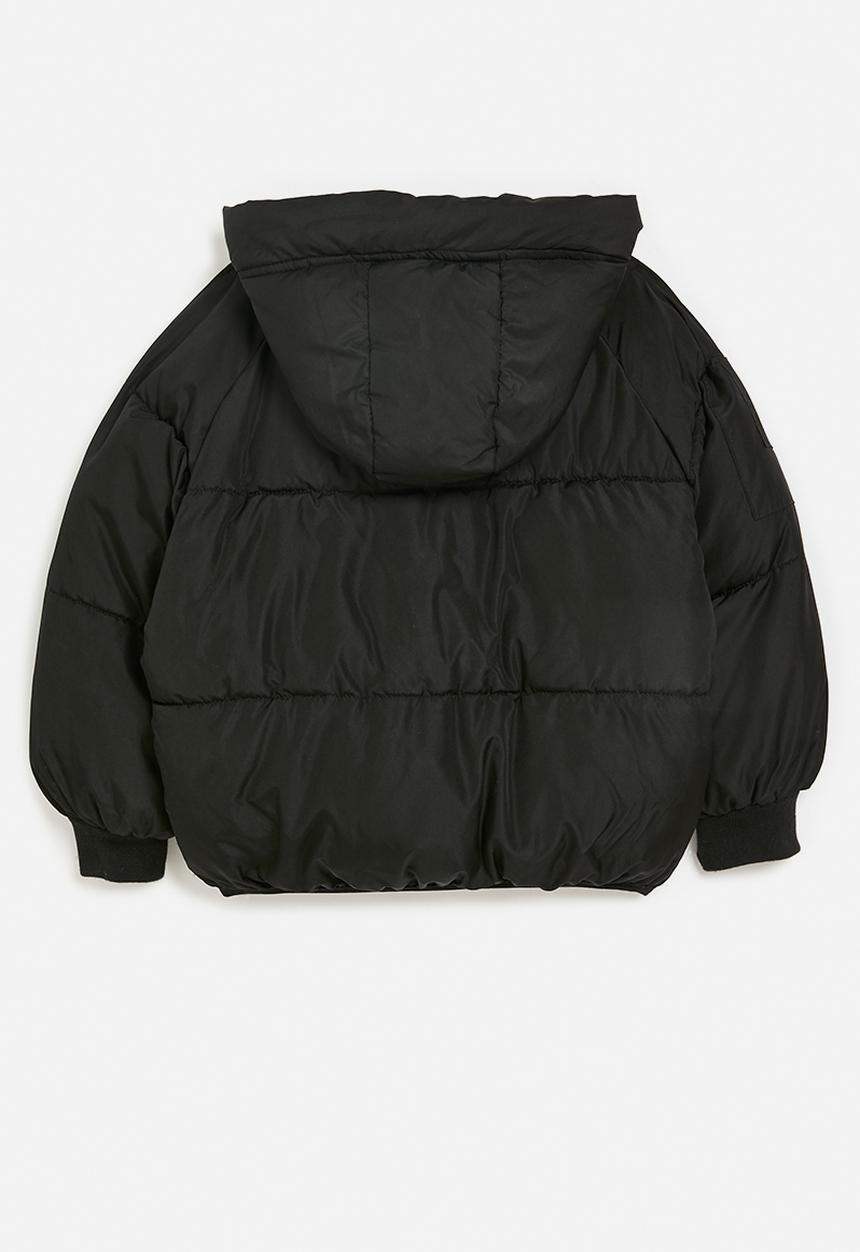 Pop Candy - Hooded puffer jacket - black