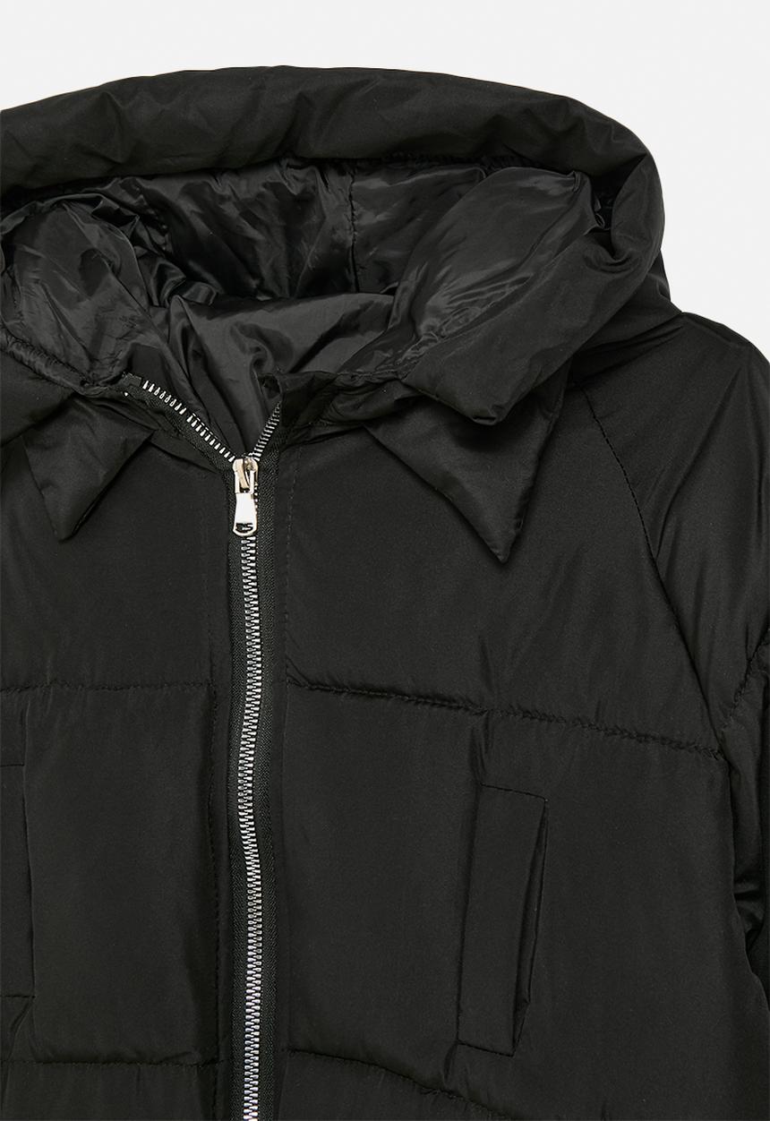 Pop Candy - Hooded puffer jacket - black