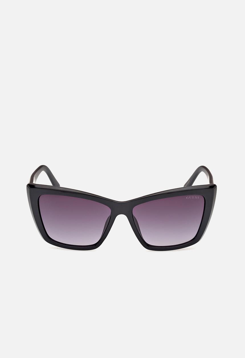 GUESS - Cat Eye Shape Sunglasses 55mm - Shiny Black