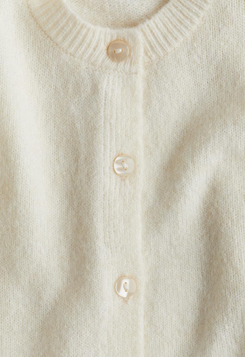 H&M - Fine-knit cardigan - cream