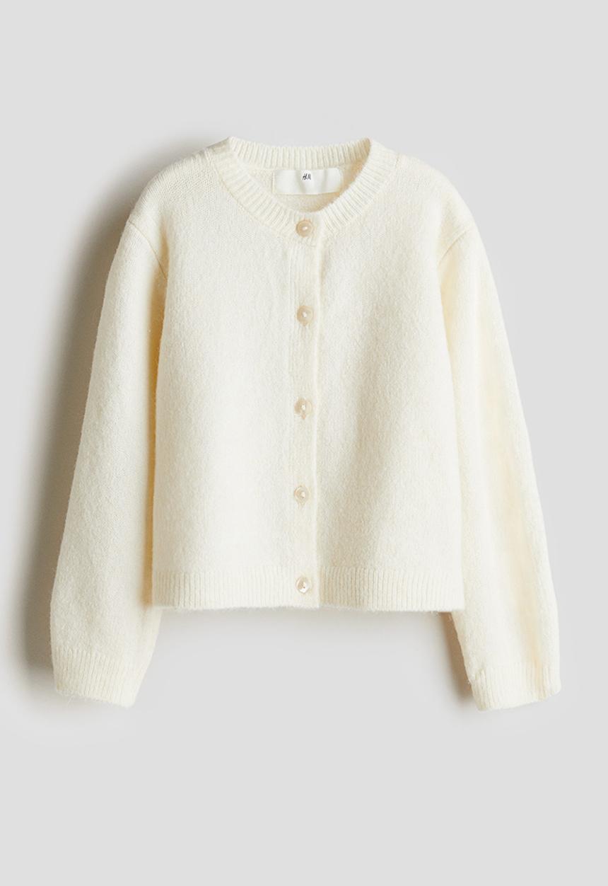 H&M - Fine-knit cardigan - cream