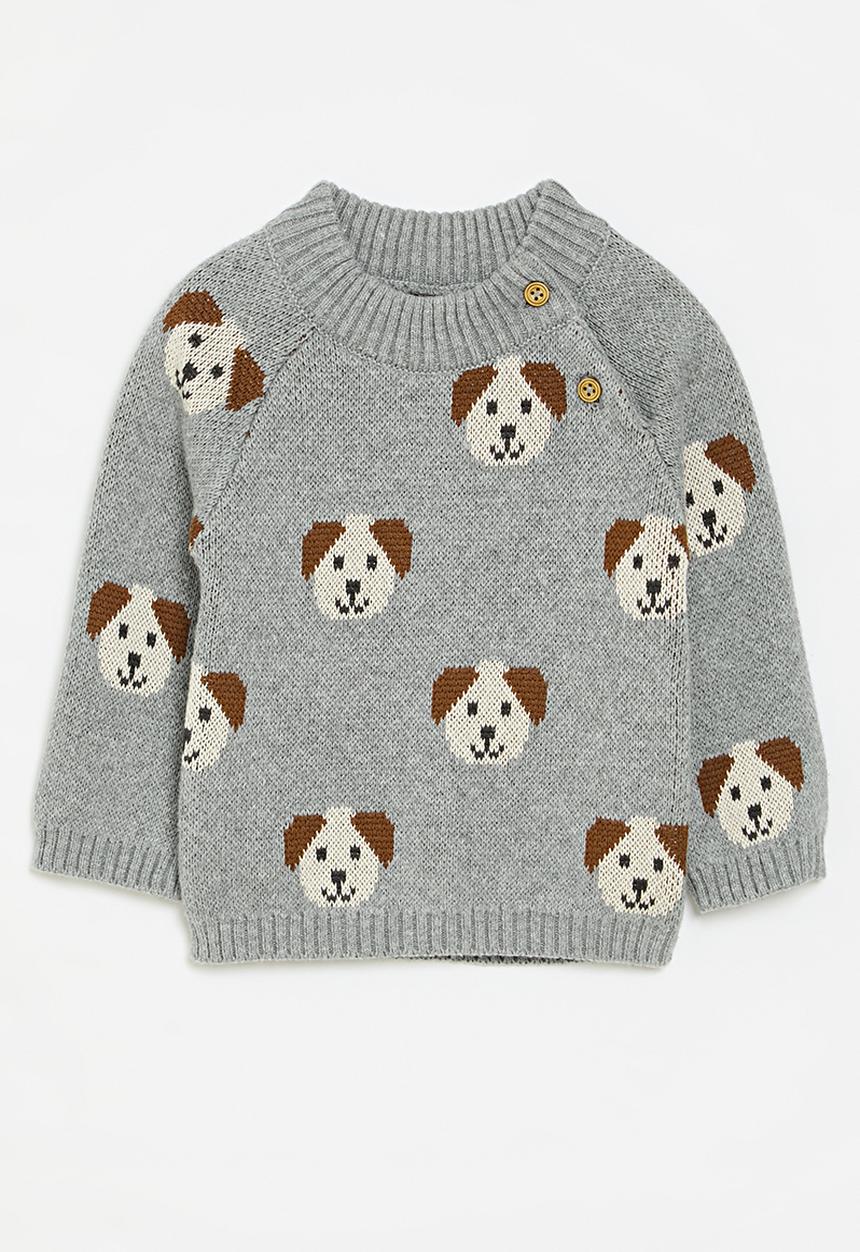 Pop Candy - Printed knit jersey - grey