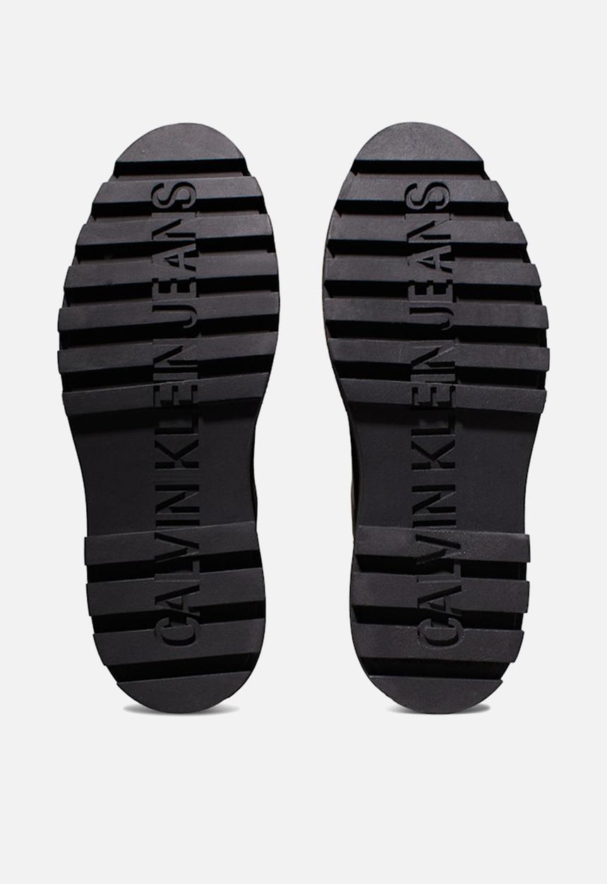 Calvin Klein - Flatform leather chelseas boot - triple black