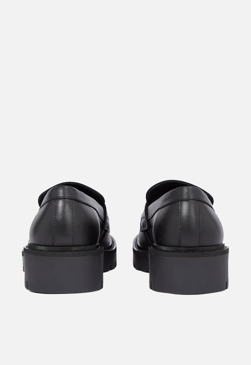 Calvin Klein - Flatform leather loafer - triple black