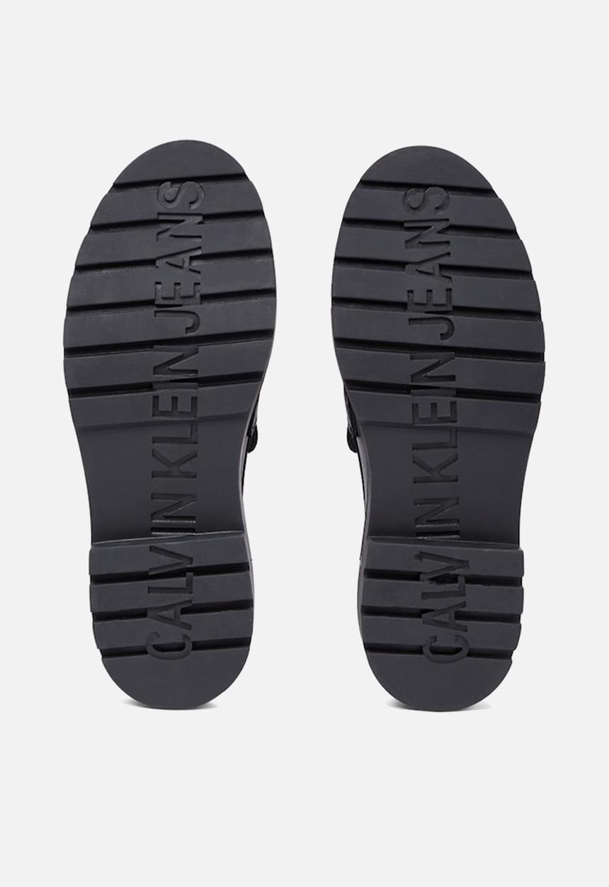 Calvin Klein - Flatform leather loafer - triple black