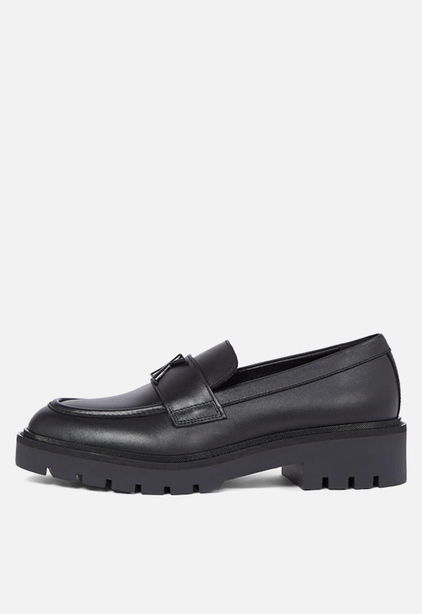 Calvin Klein - Flatform leather loafer - triple black