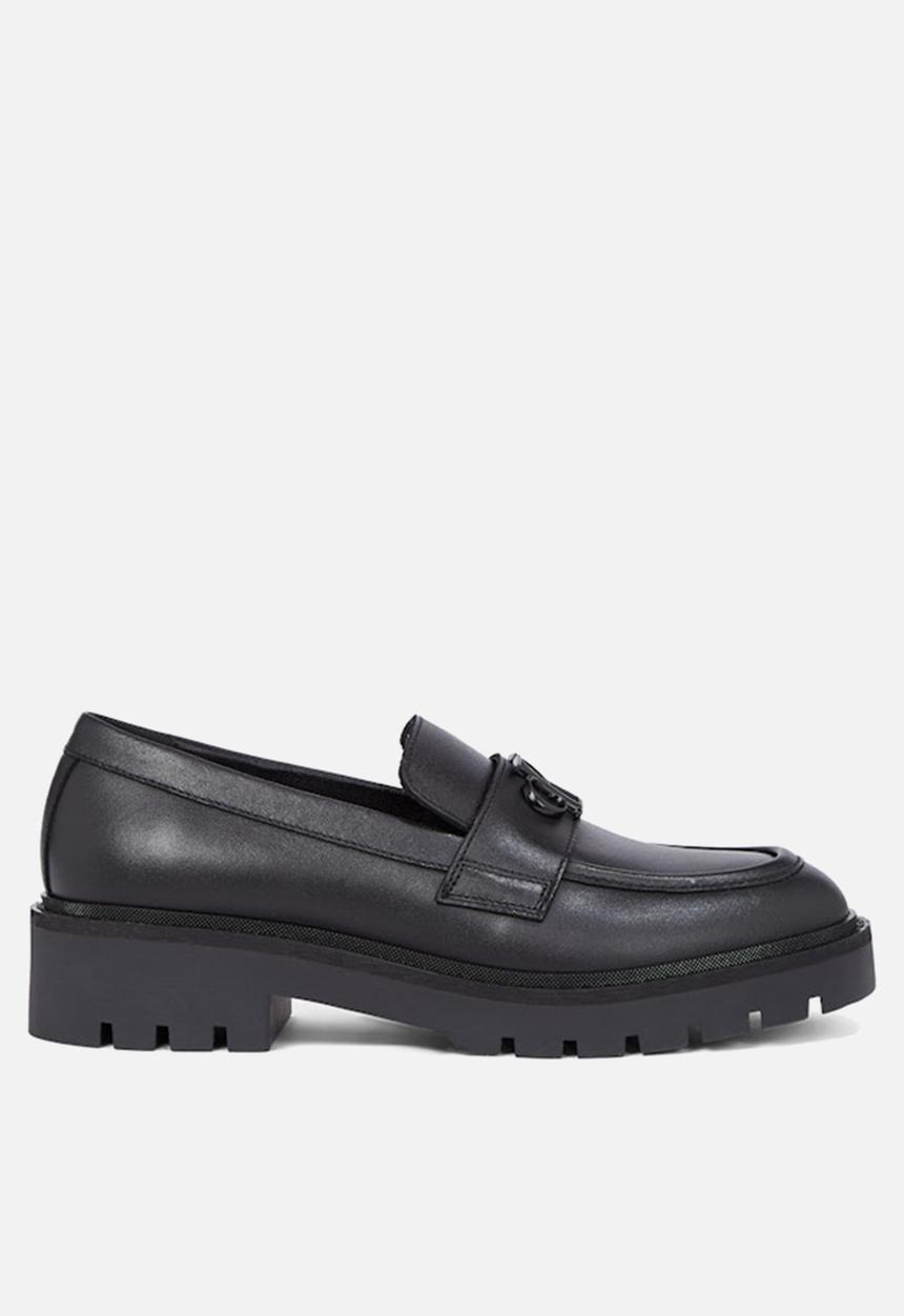 Calvin Klein - Flatform leather loafer - triple black