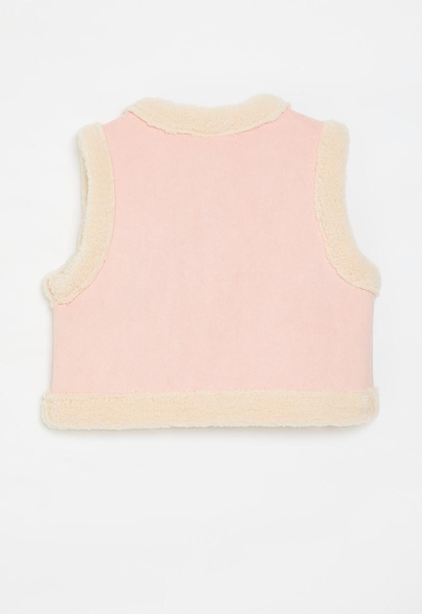 Pop Candy - Shearling lined gilet - pink