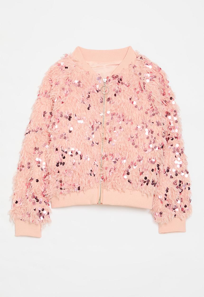 Pop Candy - Sequined bomber jacket - pink