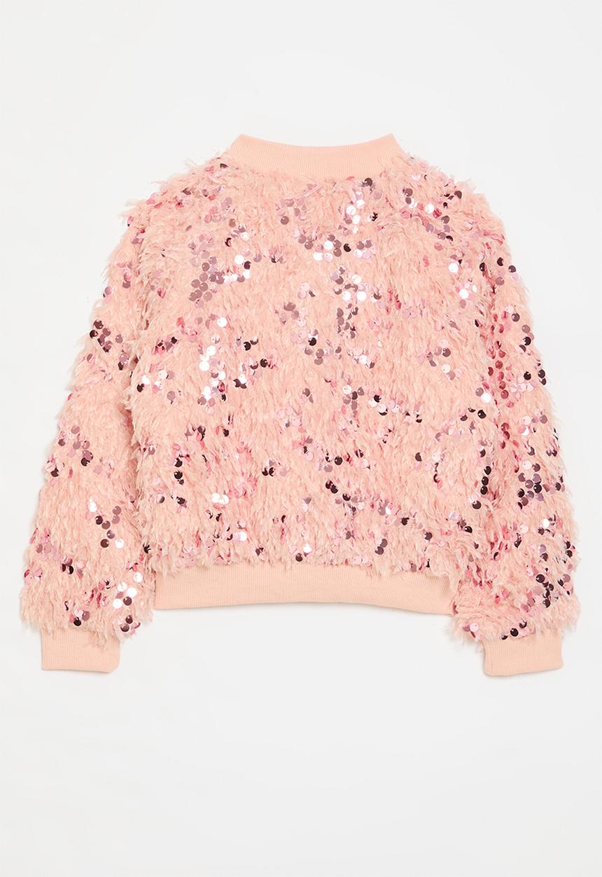 Pop Candy - Sequined bomber jacket - pink