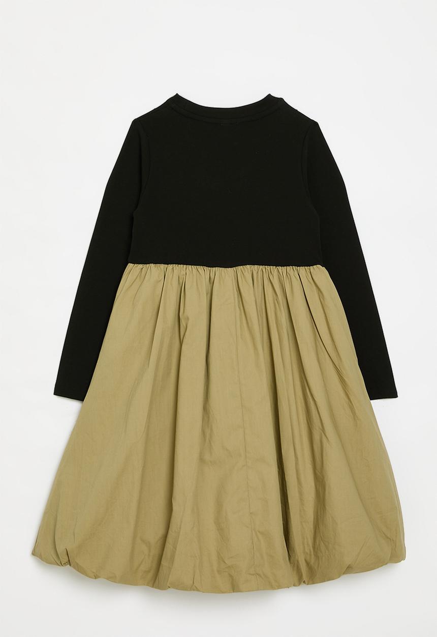 Pop Candy - Combo dress - black & green