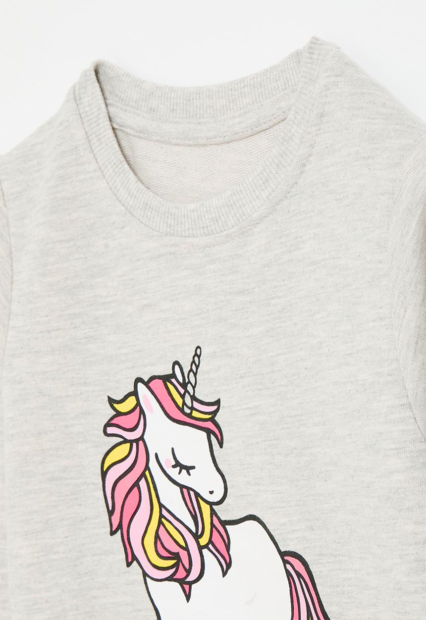 Pop Candy - Printed sweat top -grey
