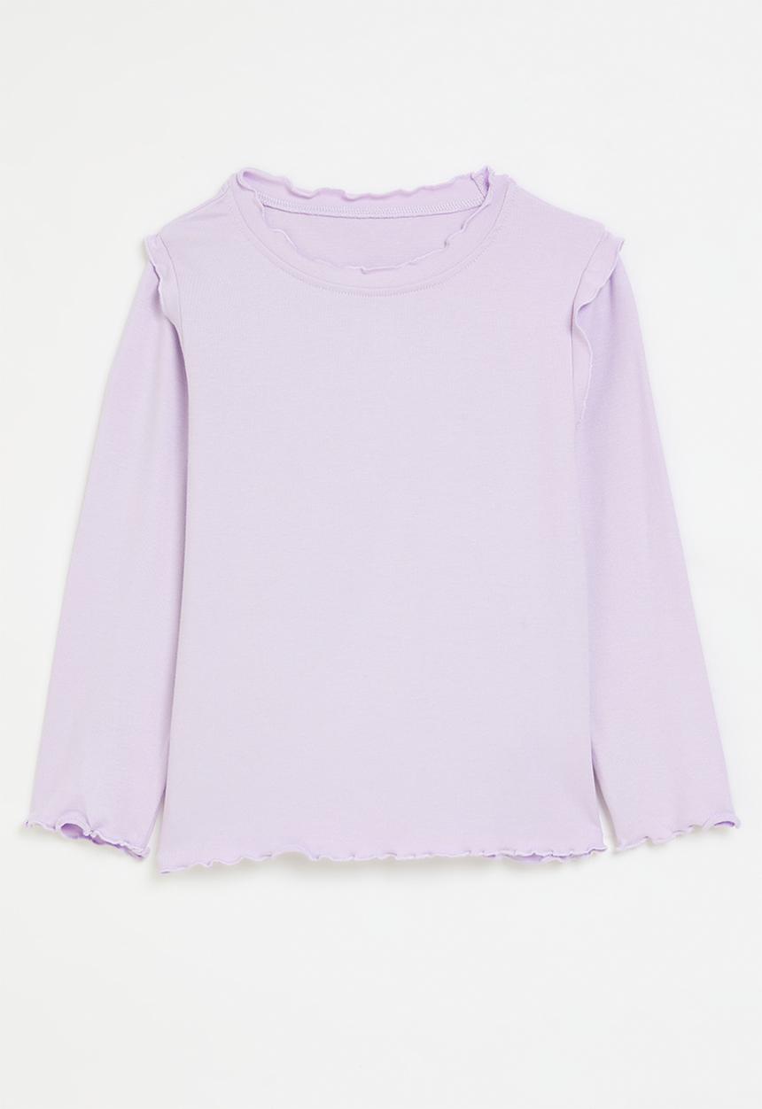 Pop Candy - Frilled long sleeve tee - lilac