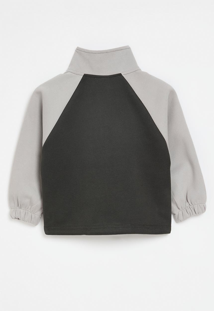 Pop Candy - Raglan fleece jacket- grey