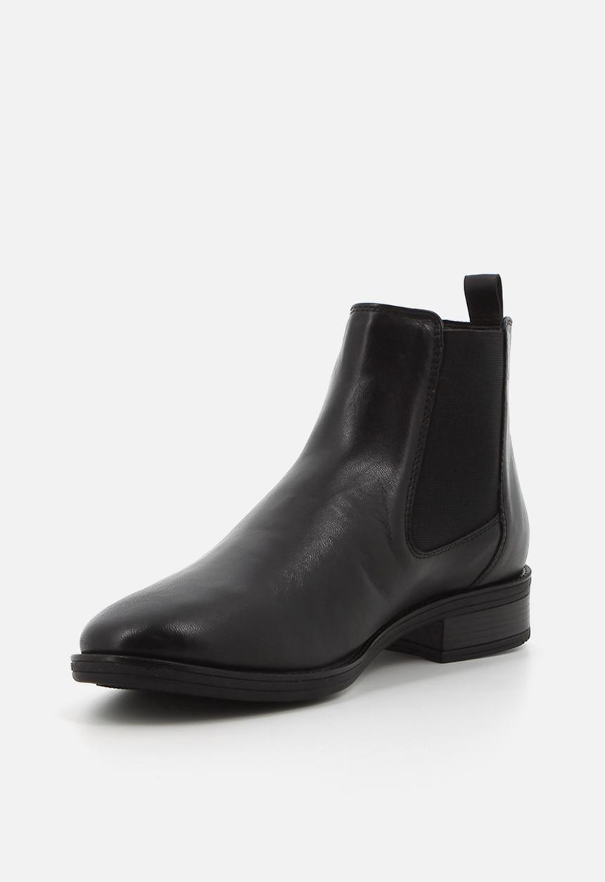 Hush Puppies - Annika Ankle  - Black leather