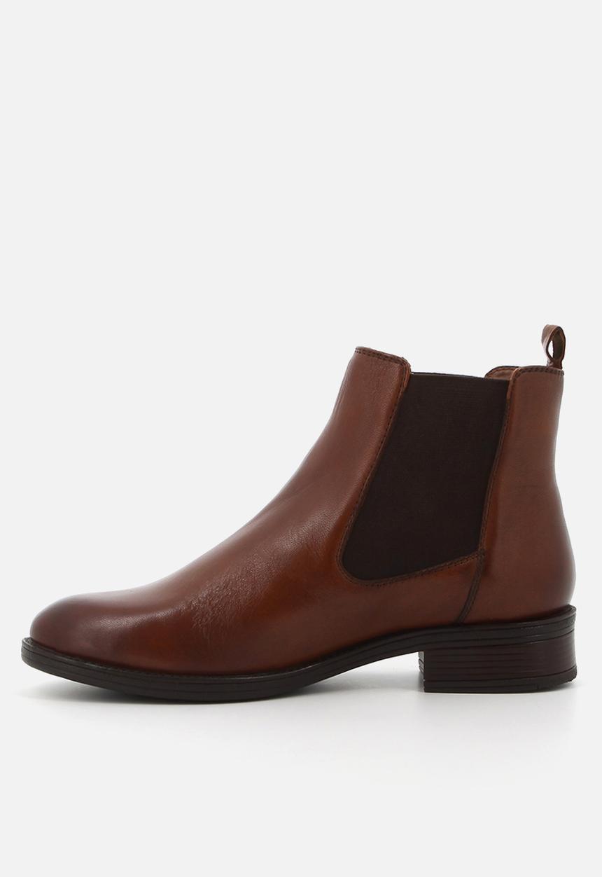 Hush Puppies - Annika Ankle  - Brown leather