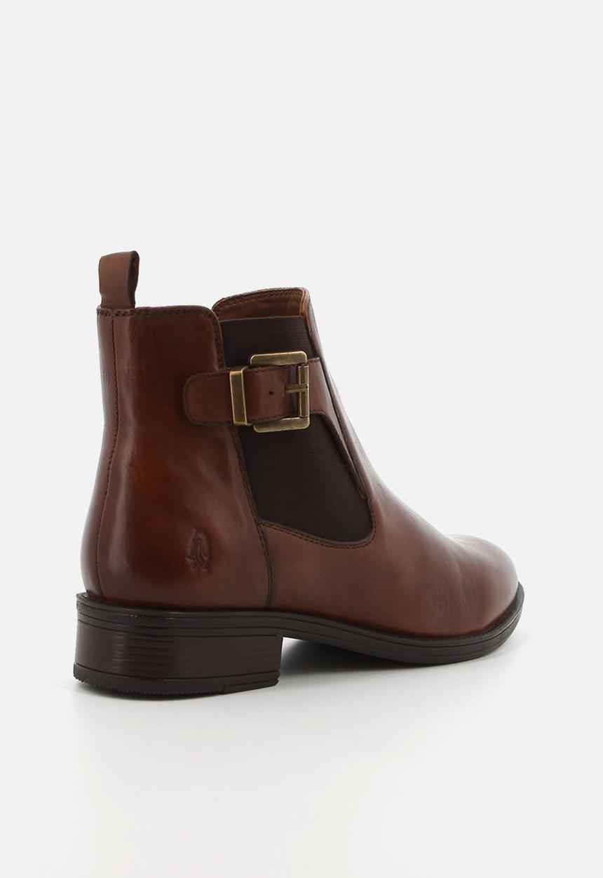 Hush Puppies - Annika Ankle  - Brown leather