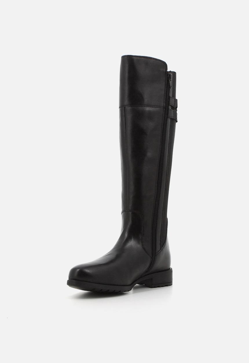 Hush Puppies - Arla Riding  - Black leather