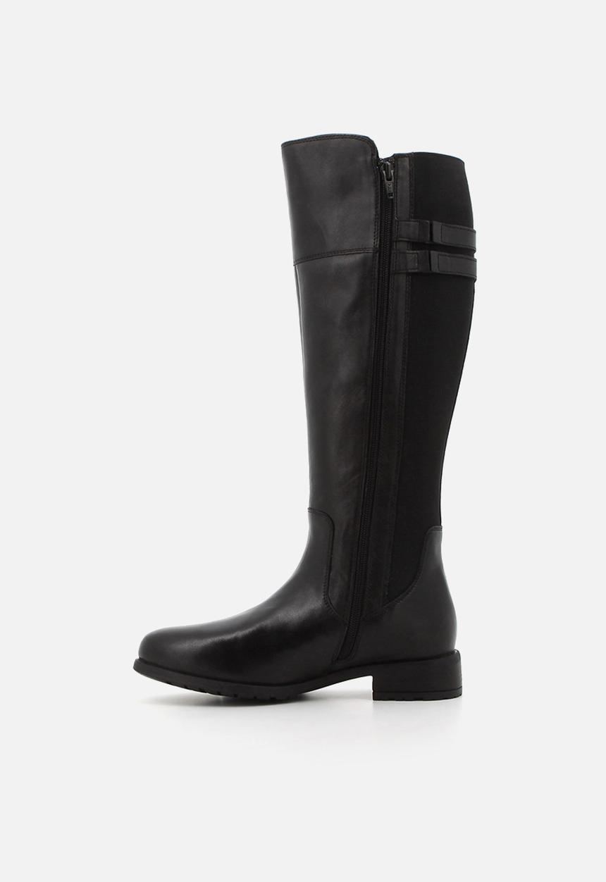 Hush Puppies - Arla Riding  - Black leather