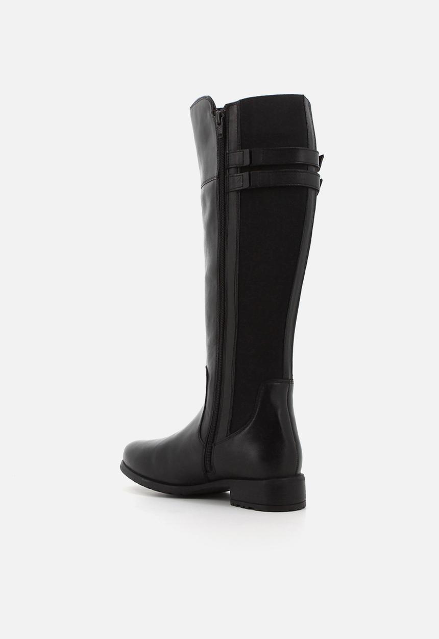 Hush Puppies - Arla Riding  - Black leather