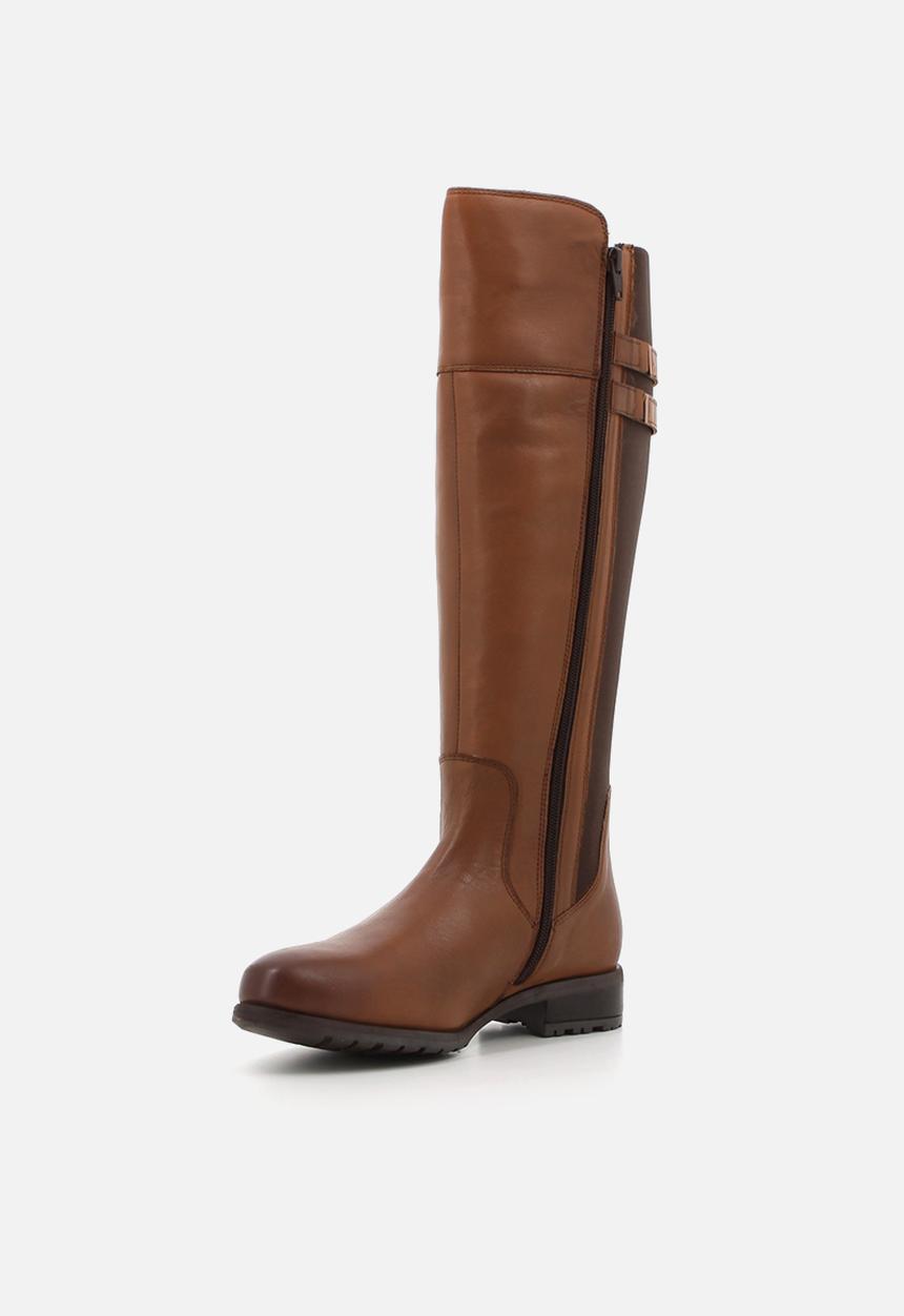 Hush Puppies - Arla Riding  - Brown leather