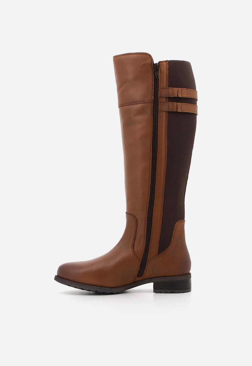 Hush Puppies - Arla Riding  - Brown leather