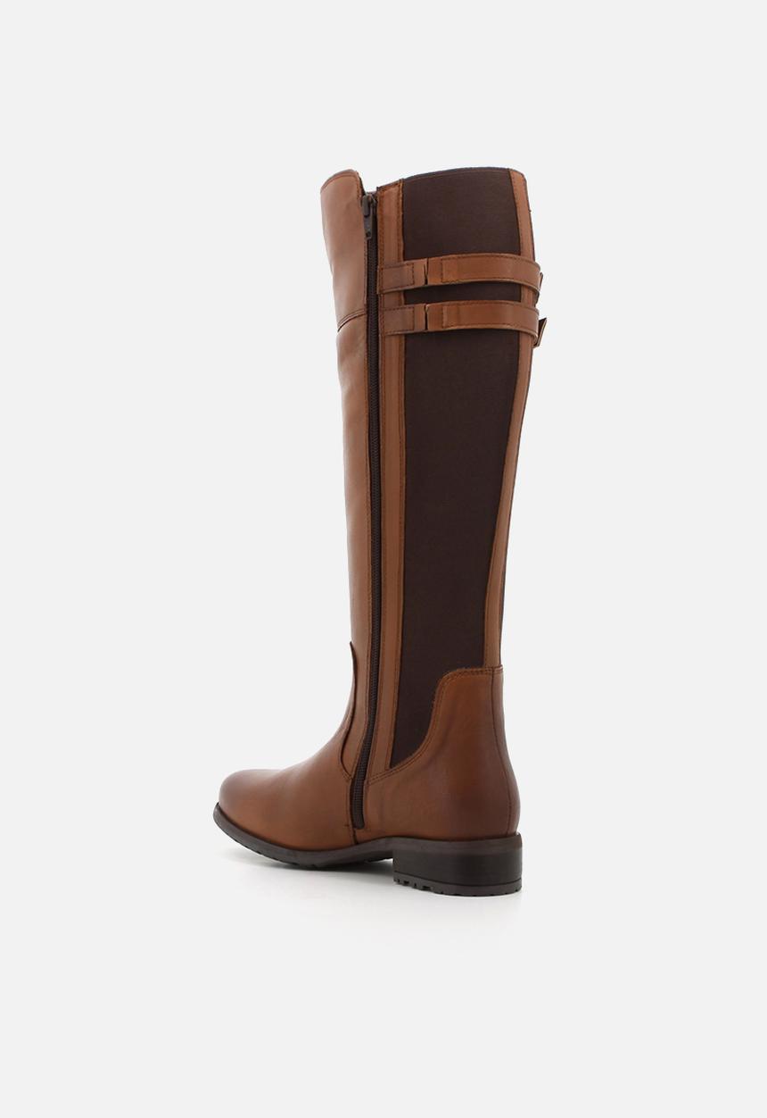 Hush Puppies - Arla Riding  - Brown leather